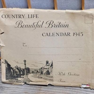 1945 Beautiful Britain Wall Calendar 