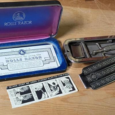 Rolls Razor Shaving Kit with Instructions Vintage
