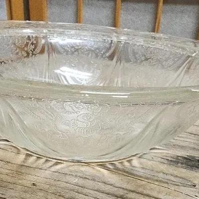 Royal Lace Crystal Glass Bowl Vintage 