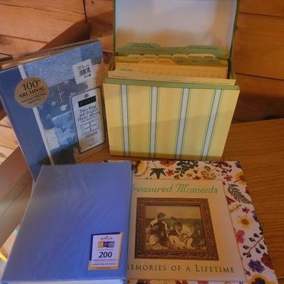 Photo Albums and Photo and Recipe Storage Boxes Lot