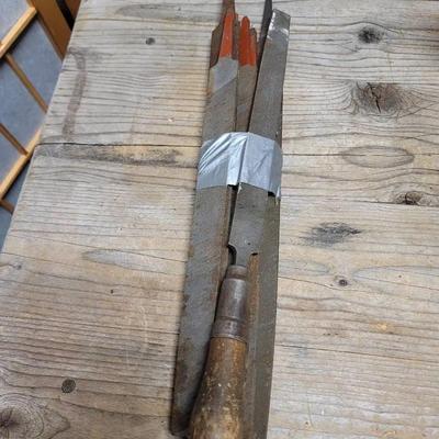 Set of Rasps and Files With Handle 
