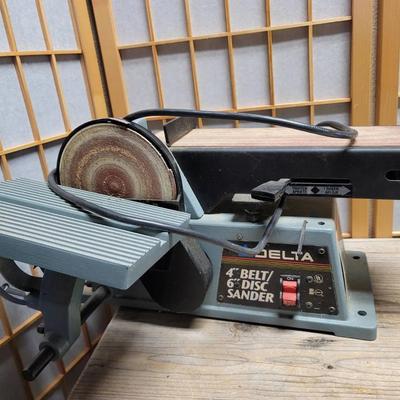 Delta Belt And Disc Sander 4" Belt 6" Disc