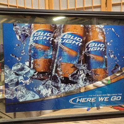 Bud Light Wall Mirror Advertising Sign