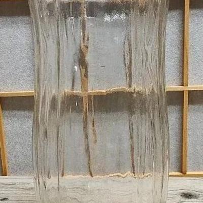 E. O. Brody Co. Clear Glass Ribbon Vase Vintage