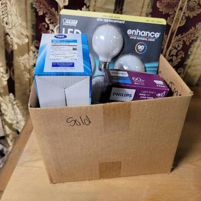 Household Utility Lot - Light Bulbs Extension Cord Command Hooks and More