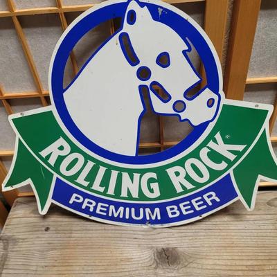 Rolling Rock Premium Beer Metal Sign