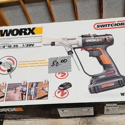 Worx Cordless Drill Driver With Batteries And Charger