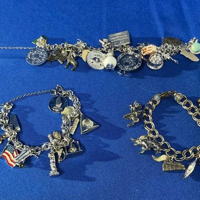 Sterling Silver Charm Bracelets 