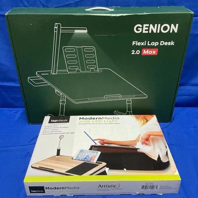 Genion Flexi Lap Desk 2.0 & Lap Desk Modern Media w/ Light