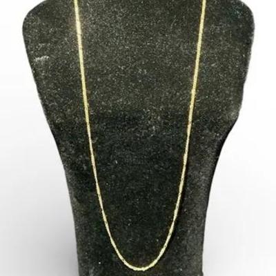 18k Gold Chain Necklace 2.8g