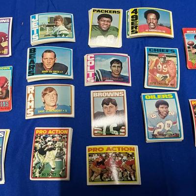 1972 Topps TCG Football Cards incl. John Riggins, Ken Houston, Bill Kilmer, etc.