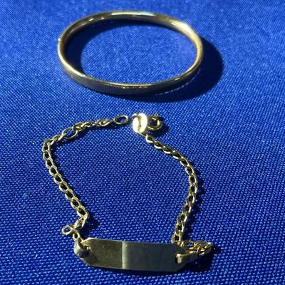 14kt Gold Baby Bracelets 