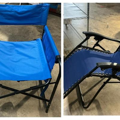 Navy Zero Graity Chair & Oversized Camping Chair