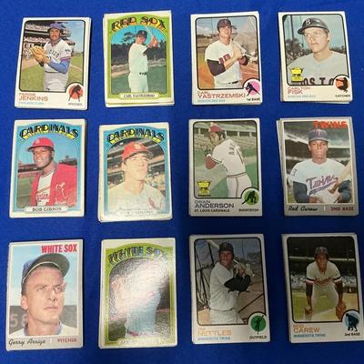 1970-73 Topps TCG Baseball Cards incl. Carl Yastrzemski, Fergie Jenkins (CVO583)