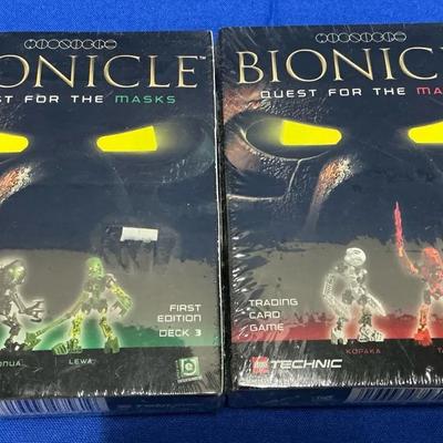 Lego Bionicle Quest for the Masks Trading Card Game Deck 2 & 3 SEALED