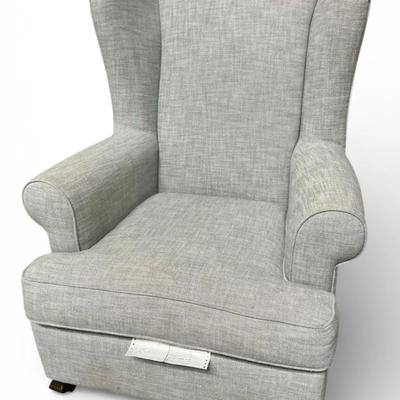 Pottery Barn Kids Silver Basket Weave Rocker 