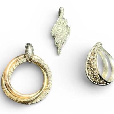 10k Gold & Diamond Pendants