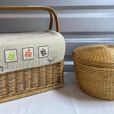 Pair Of Wicker Baskets