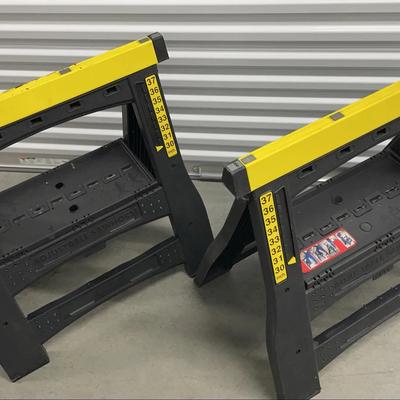 Pair of Stanley Adjustable Sawhorses