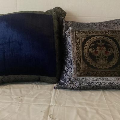 Set Of Two Ornate Pillows
