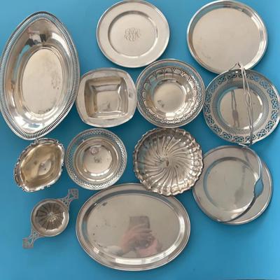 Sterling Silver Plates, Bowls, And More
