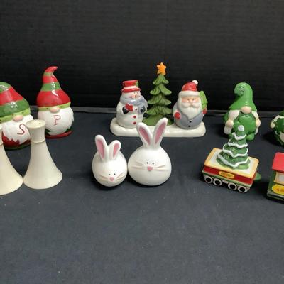 Collection Of Holiday Salt & Pepper Shakers (13 pieces)