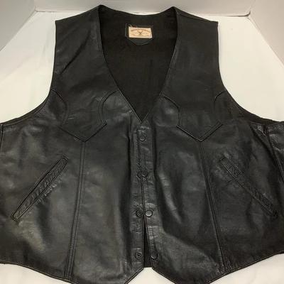 Leather Motorcycle Vest