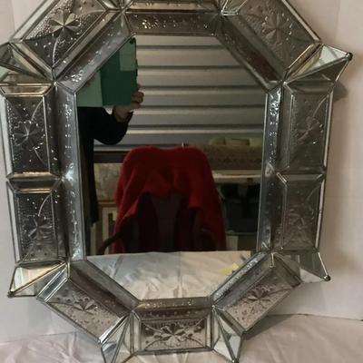 Silver Metal Framed Mirror