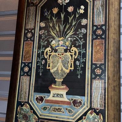 Wood Framed Print Of Flowers In A Vase