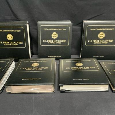 7 First Day Stamp Covers In Binders 