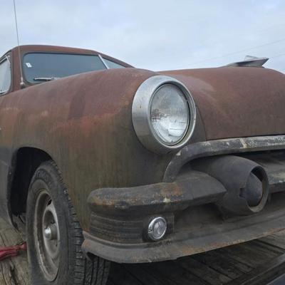 1951 Ford 2 door  rolling body with extra parts