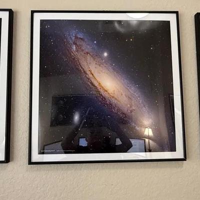 Set of Three Framed Astrophotography Prints by Martin Pugh – Astrography Series (18” x 24”)