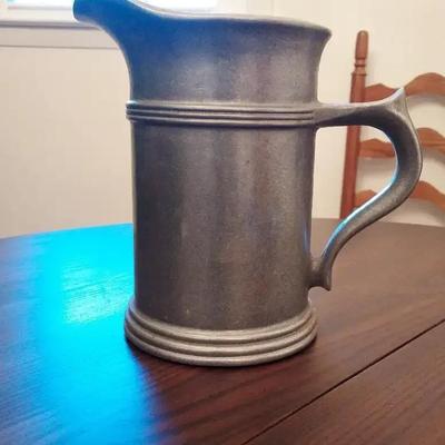 Vintage Pewter Colonial-Style Tavern Pitcher - Colonial Style 