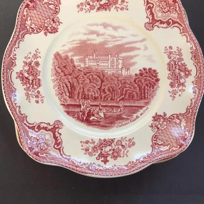 Johnson Bros "Old Britain Castles" Pink Dessert Plates - Made in England - Lot of 9