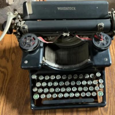 Vintage Woodstock Standard Desktop Typewriter - Antique 1920s/30s Manual Typewriter