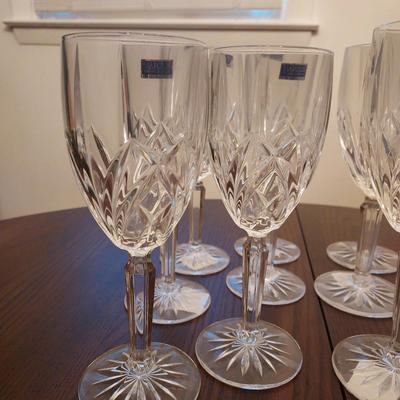 12 Marquis by Waterford Crystal "Brookside" All-Purpose Wine & Water Goblets