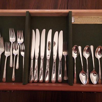 Towle "Craftsman" Sterling Silver Flatware Set for 6 People
