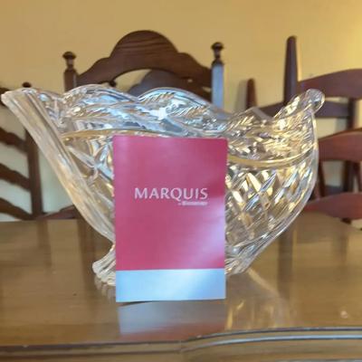 Marquis by Waterford Crystal Fan/Scallop Bowl - Made in Germany - New with Box