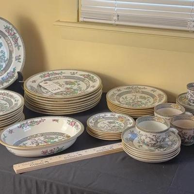 Antique Minton "Indian Tree" Fine China Lot - 52 Piece Mixed Dinnerware Set