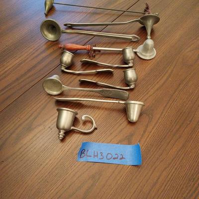Vintage & Antique Pewter Candle Snuffer Collection - Lot of 10