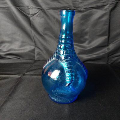 Vintage Cobalt Blue "Ball and Claw" Bitters Bottle