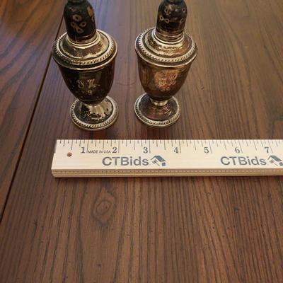 Vintage Duchin Creations Weighted Sterling Silver Salt & Pepper Shakers - Pair