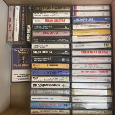 Collection of 39 popular music audio cassette tapes