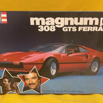 Revell “Magnum P.I.” Ferrari 308 GTS Plastic Model Kit – 1/24 Scale (Vintage TV Tie-In)