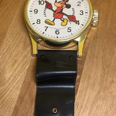 Vintage Bradley Mickey Mouse giant wristwatch or wall clock