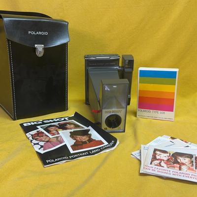 Vintage Polaroid “Big Shot” Portrait Land Camera w/ Case, Manual & Type 108 Film Box