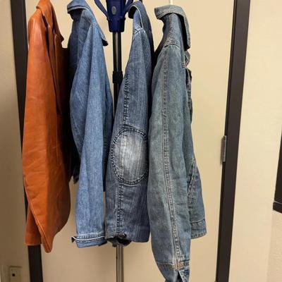 1970s Casual Corner Leather Jacket & Denim 