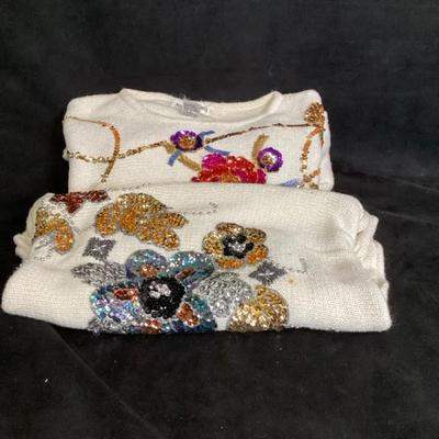 Sequin Design Sweaters 1990s
