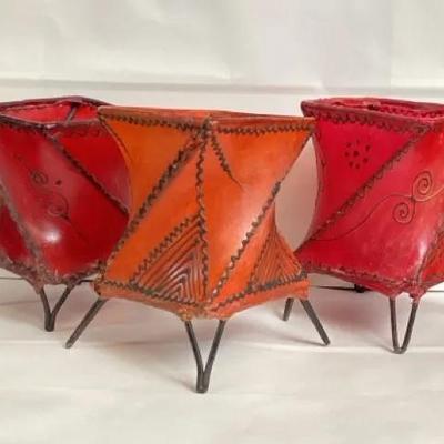 Leather Candle Holder