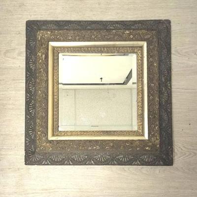 Antique Wall Mirror - 2 Feet Square  
